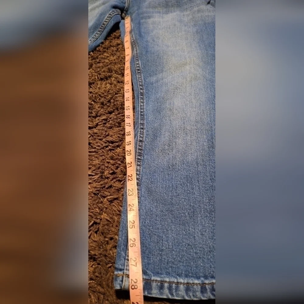 Paper Denim & Cloth Medium Wash Distressed Straight Men's Denim Jean Sz. 44x28